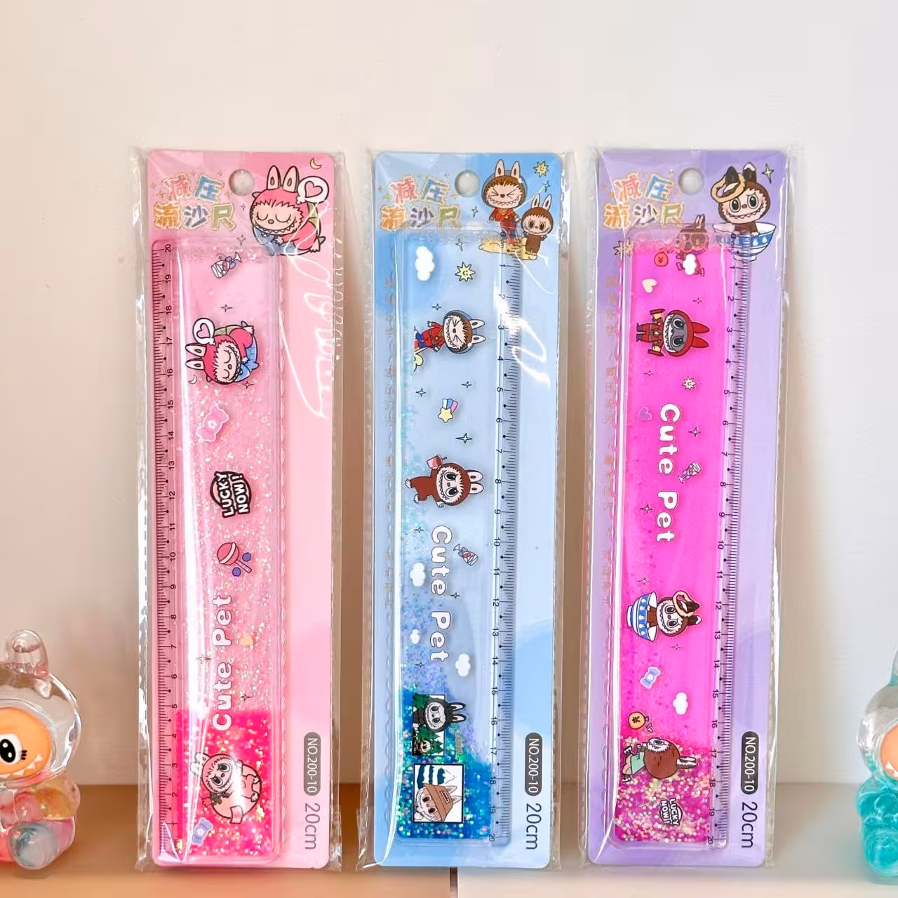 خط کش 20 سانتی آکواریومی لبوبو Labubu