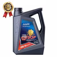 روغن موتور آیسین Aisin مدل SN Plus حجم 4 لیتر (0W-30) ساخت کره برچسب دار