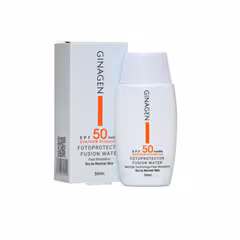 ضد آفتاب بی رنگ spf50 ژیناژن مناسب پوست خشک و نرمال 50میلی لیتر | Ginagen Invisible Sunscreen For Dry To Normal Skin