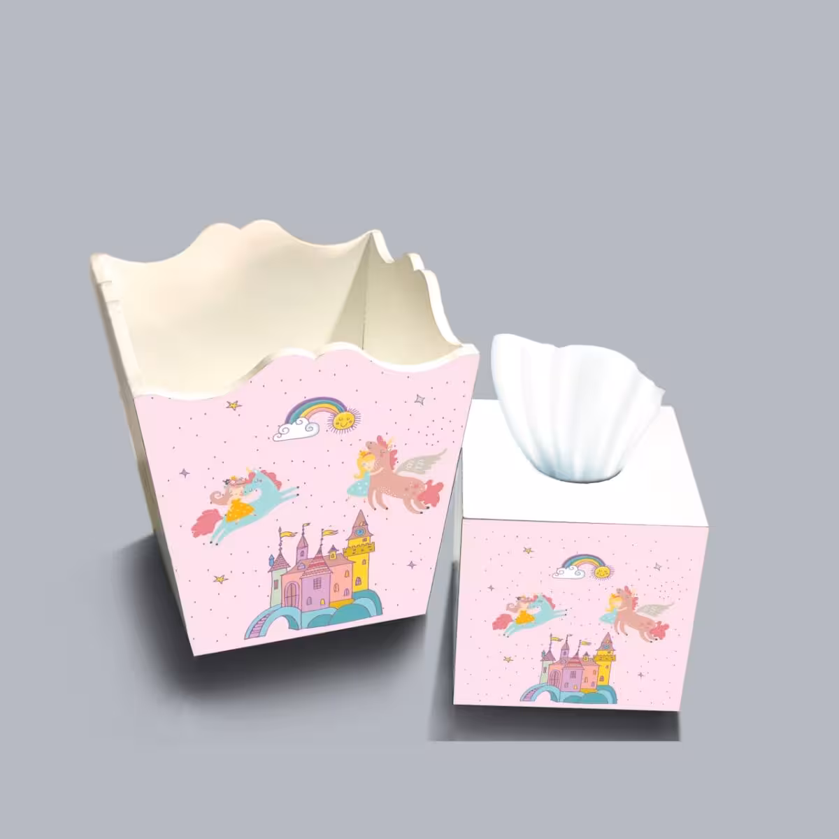 ست سطل و جا دستمال چوبی کودک طرح دیزنی کد A2743