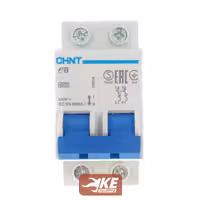 کلید مینیاتوری AC دو پل 25 آمپر 4.5kA تیپ B چینت سری EB