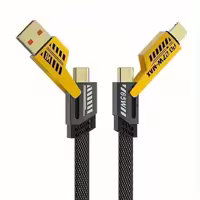 کابل تبدیل USB/USB-C به لایتنینگ/USB-C مدل 4in1 طول 1متر