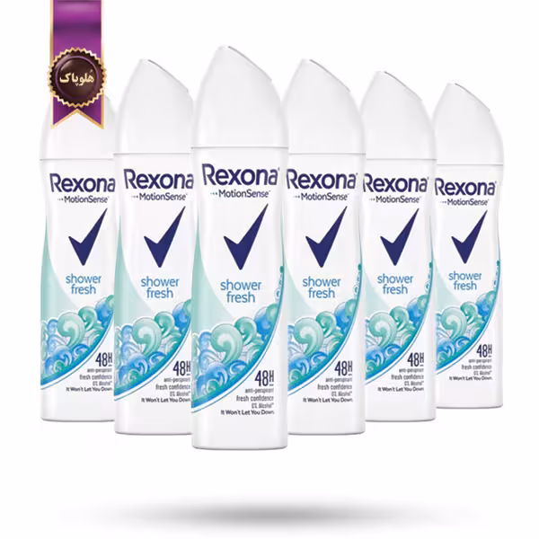 6 عدد اسپری دئودورانت ضد تعریق زنانه رکسونا Rexona مدل شاور فِرِش Shower Fresh حجم 200 میلی لیتر (اورجینال)