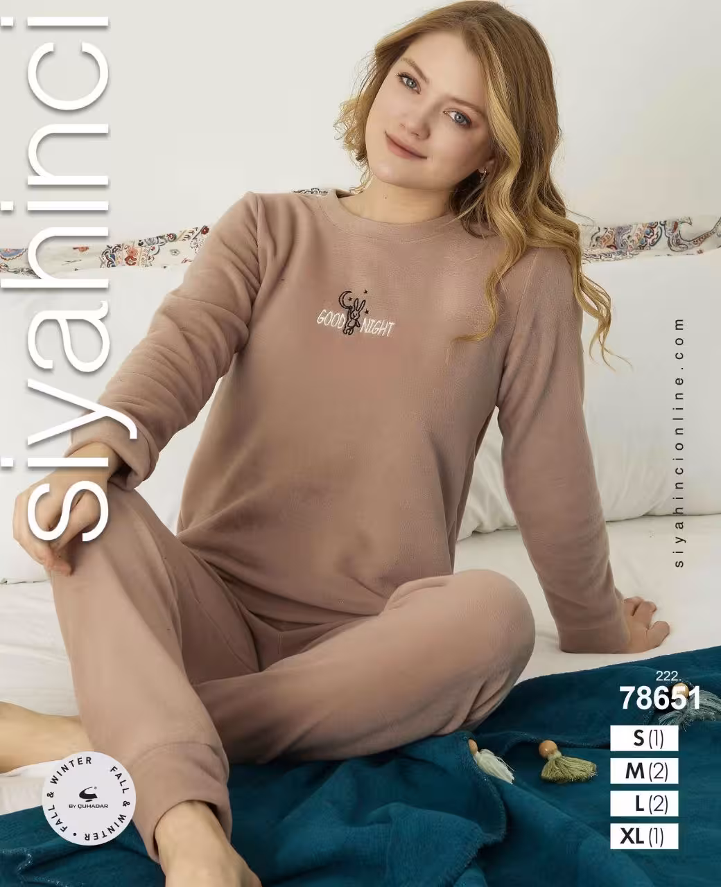 بلوز و شلوار راحتی ضخیم ترک سایز نرمال 78651