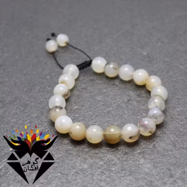 دستبند عقیق شجری اصل کد D_1897