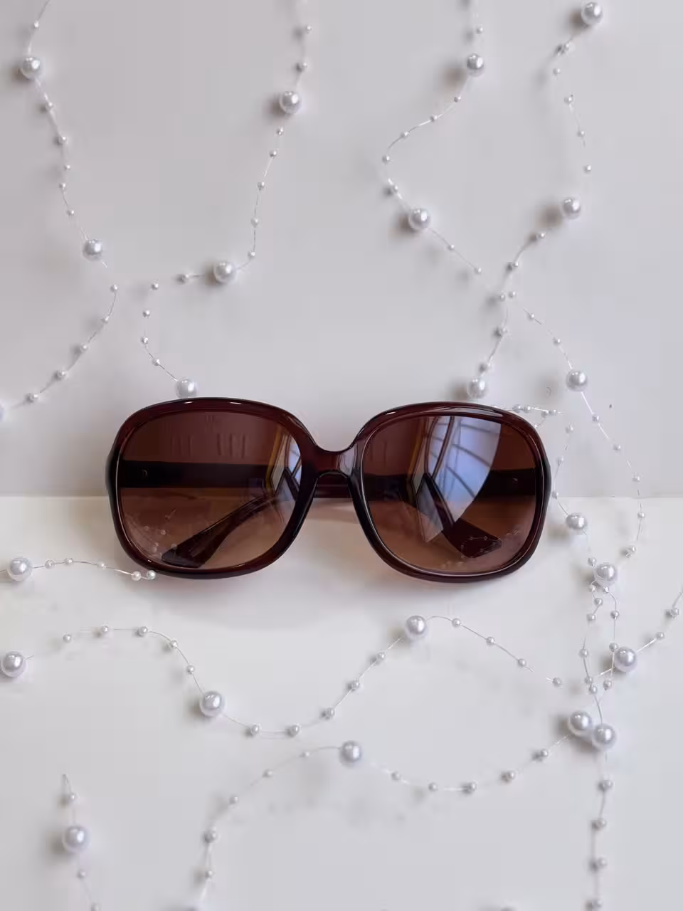 عینک آفتابی برند prada زنانه قهوه ای یووی 400