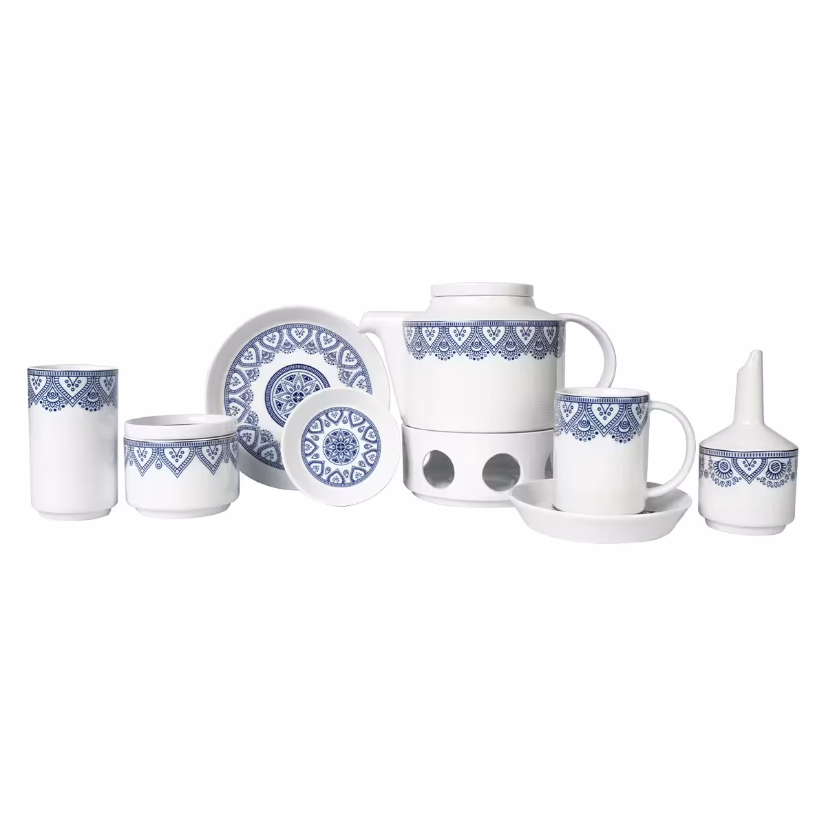 سرویس چینی زرین 4 نفره چای خوری فرم اس پروجا پلاس (23 پارچه)