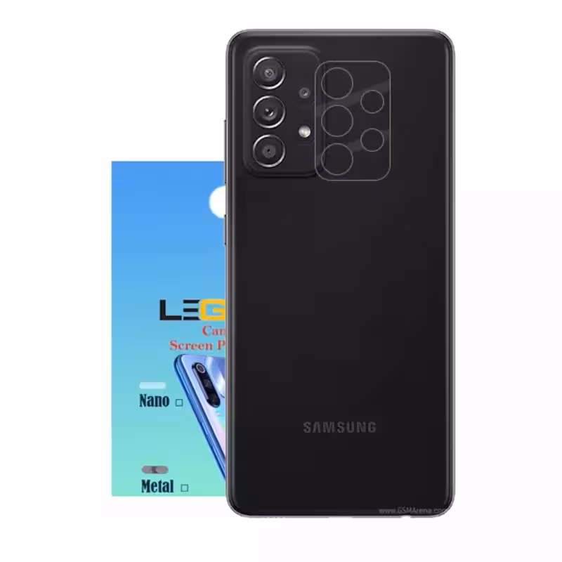 محافظ لنز دوربین لجند مدل نانو گلس مناسب برای موبایل سامسونگ Galaxy A52