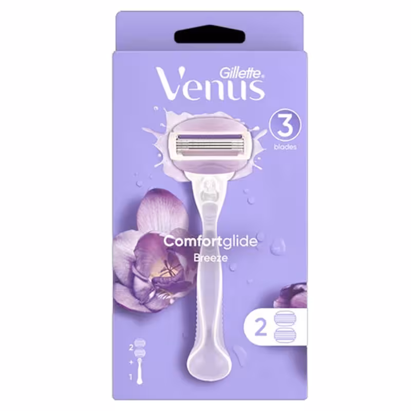 خودتراش ژیلت مدل comfort glide به همراه 2 عدد یدک ا comfort glide