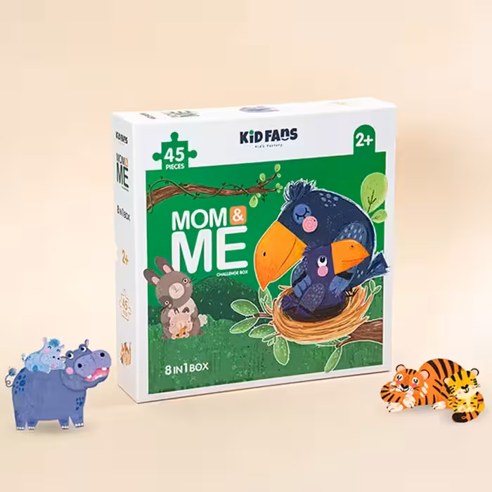 پازل کودک 45 تکه مدل من و مامان KID FANS MOM &amp; ME کد KS2435