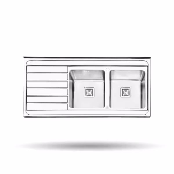 سینک ظرفشویی روکار پرنیان استیل مدل PS 1114