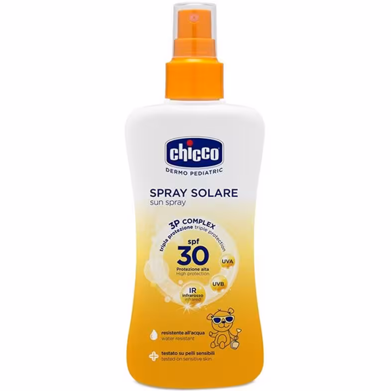 اسپری ضد آفتاب کودک چیکو 0  ماه 150 میلی لیتر Chicco