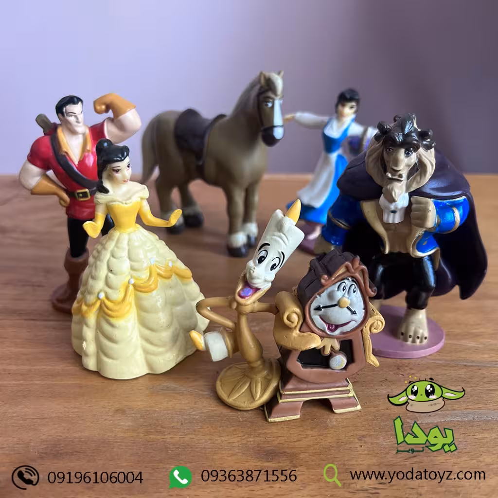 اکشن فیگور 6 عددی دیو و دلبر