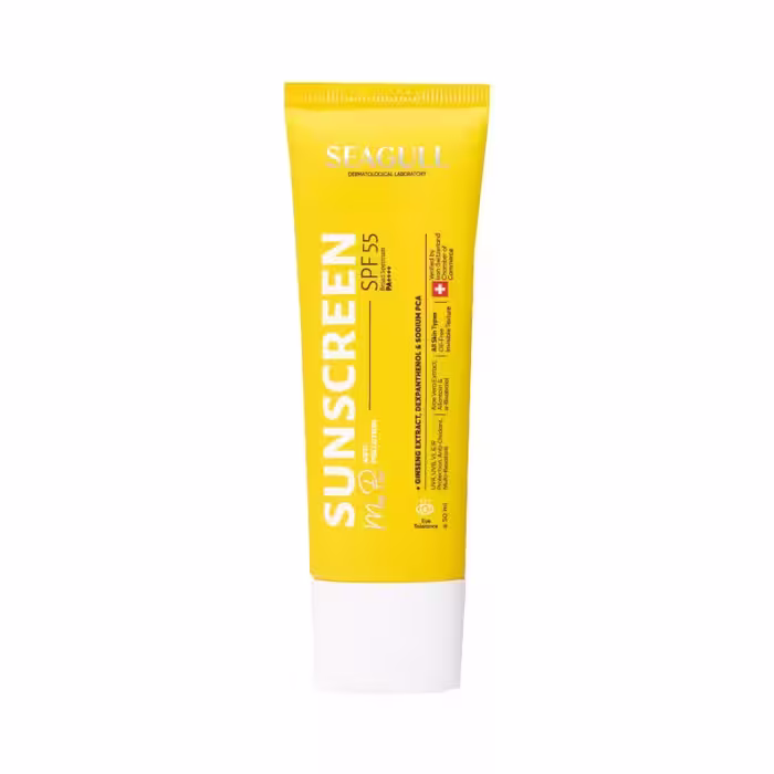 کرم ضدآفتاب SPF55 آقایان فاقد چربی 50 میلی لیتر – سی گل مناسب انواع پوست