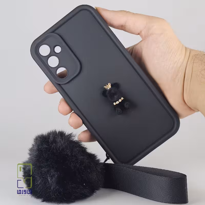 کاور سامسونگ A34 عروسکی بند دار مشکی| samsung A34 کاورما