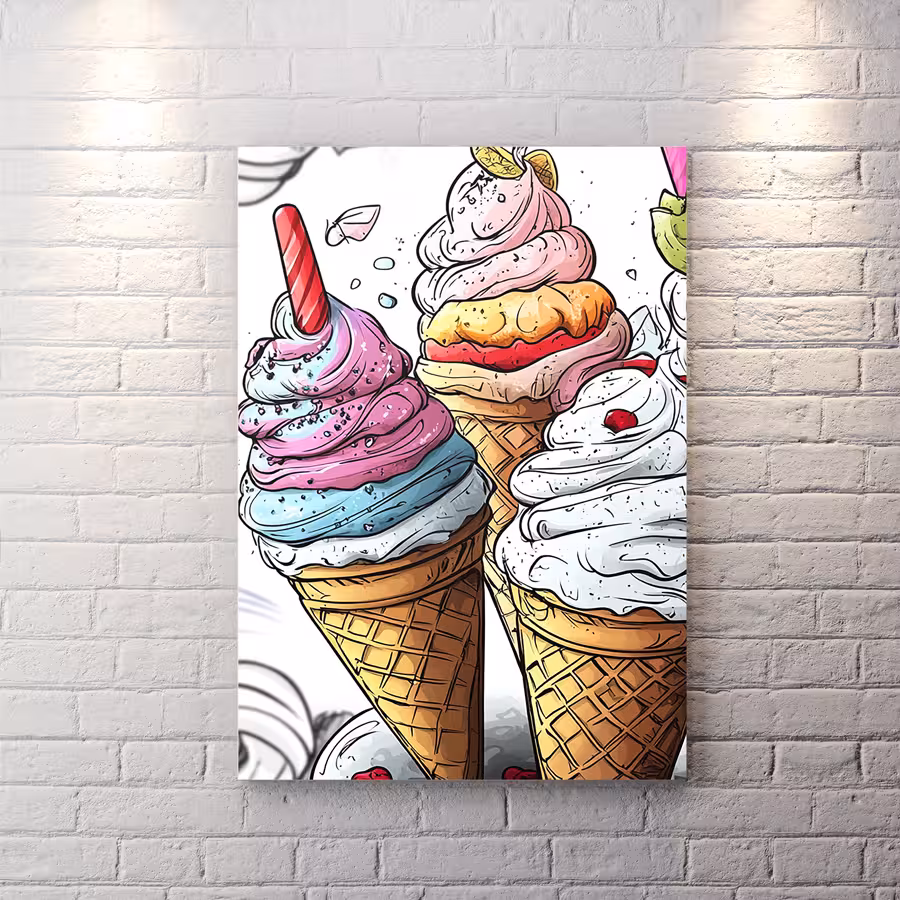 تابلو شاسی بستنی قیفی HQCs-2292