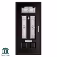 در کلاسیک شیشه هلال طرح انگلیسی ورودی ساختمان کد 1591