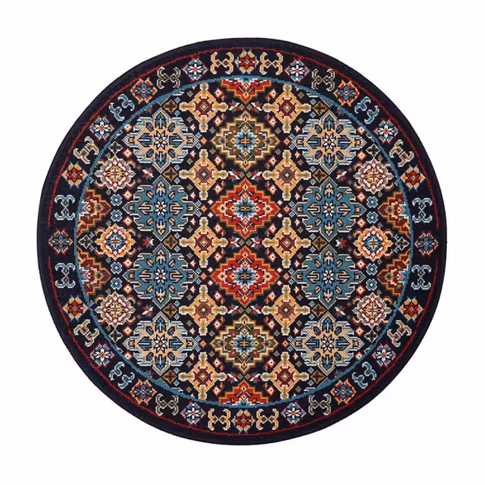 گلیم ماشینی دنیای فرش مدل آفتاب