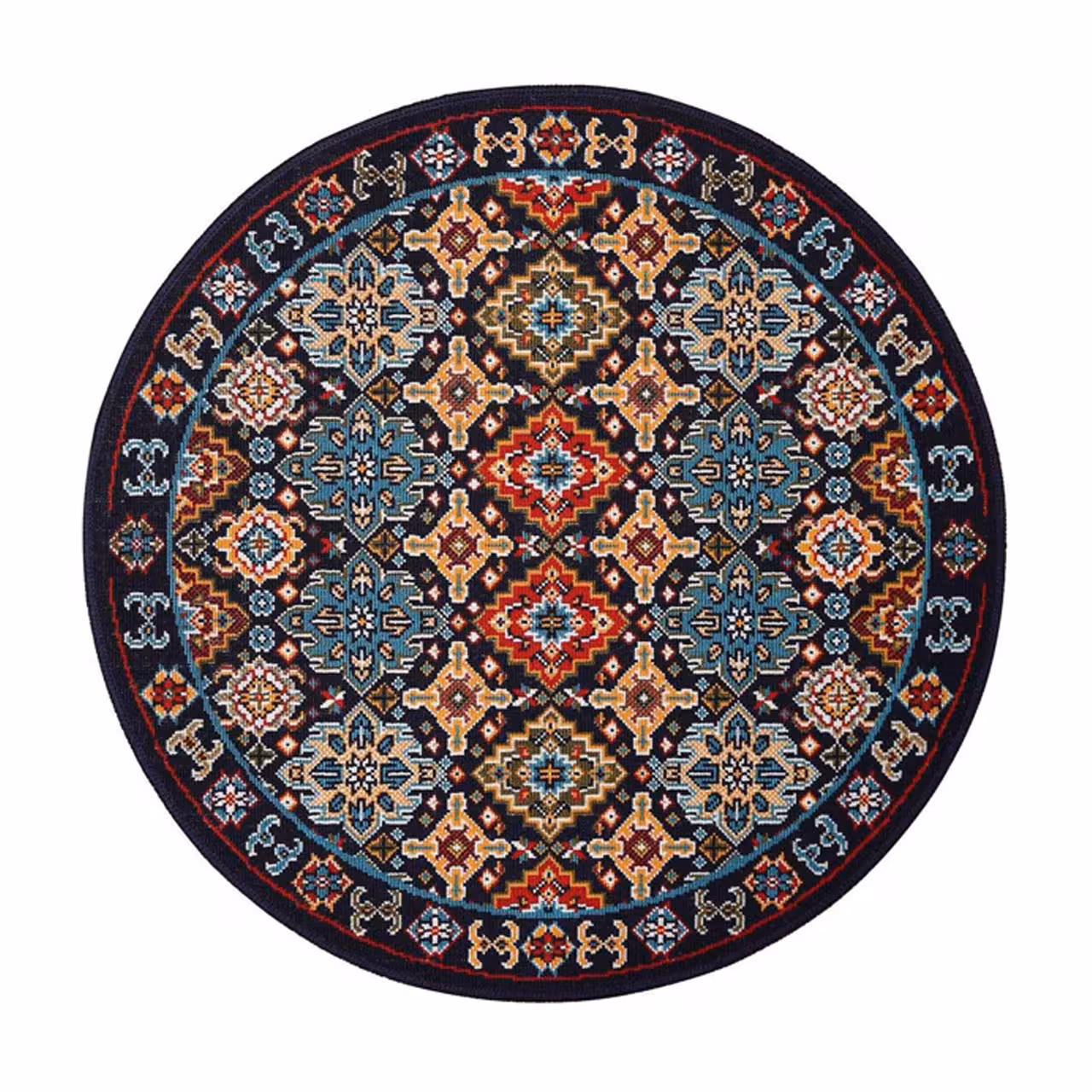 گلیم ماشینی دنیای فرش مدل آفتاب