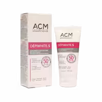 کرم ضد آفتاب دپی وایت اس SPF50 ای سی ام ACM Depiwhite S | محافظت بالا، ضد لک، مناسب انواع پوست