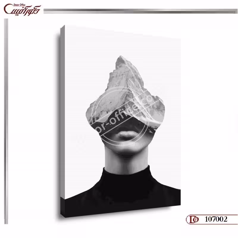 تابلو دکوراتیو چهره مدرن R7002