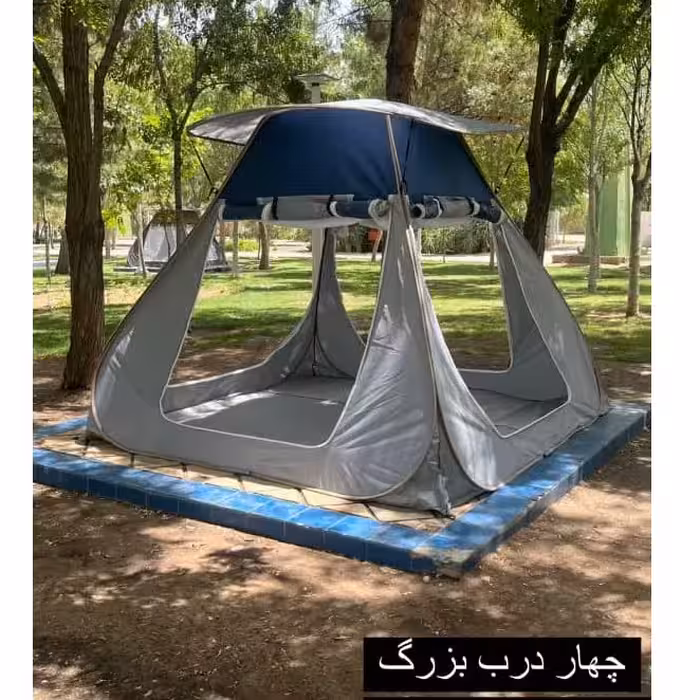 چادر مسافرتی و الاچیق 8نفره مکعبی مدل ریپس با درب های بزرگ و ارتفاع بلند کد141