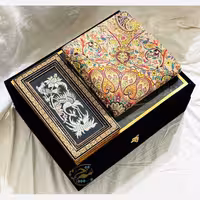 ست هدیه خاتم کاری ترمه و تابلو قلمزنی اعلا