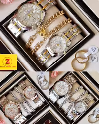 ست ساعت زنانه و مردانه و دستبند و انگشتر