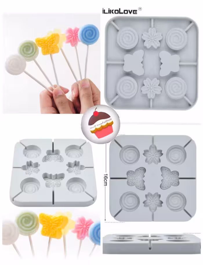قالب سیلیکونی آبنبات و شکلات گل و پروانه