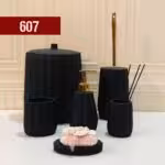 VIOLET ویولت ست بهداشتی رزین  مشکی مات  VB-607