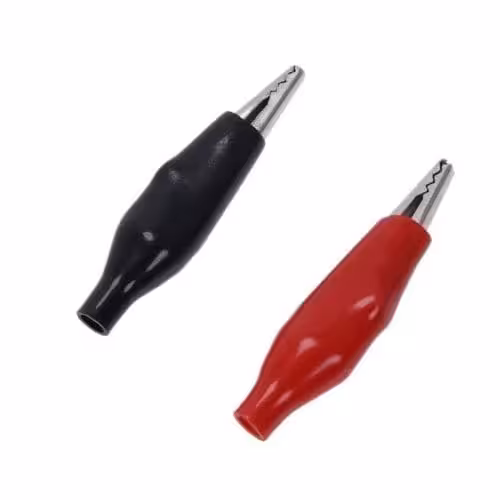 گیره سوسماری سایز کوچک (یک جفت قرمز و مشکی )