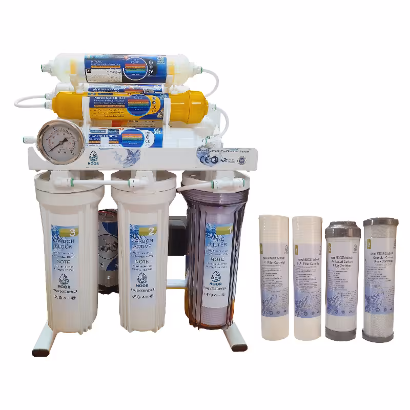 دستگاه تصفیه کننده آب نور مدل A metal m800 به همراه فیلتر بسته 4 عددی