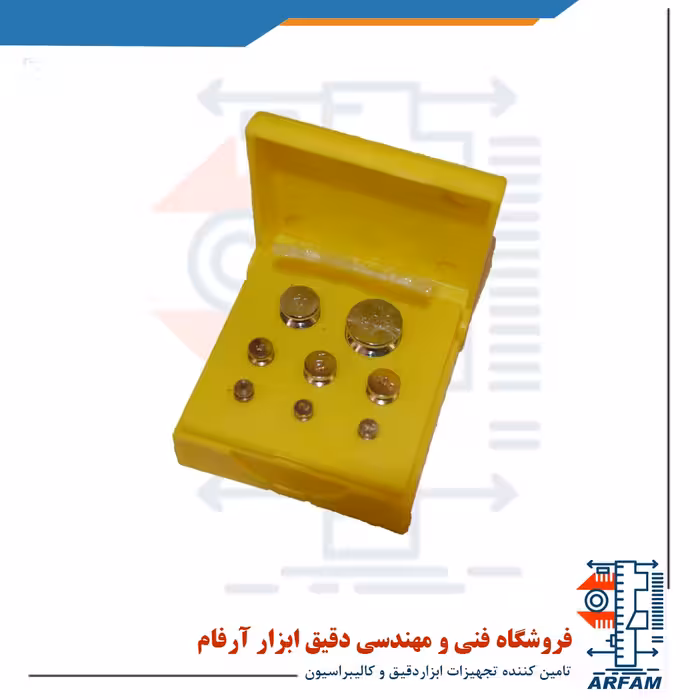 ست وزنه کالیبراسیون کلاس M1 - یک گرم تا پنجاه گرم