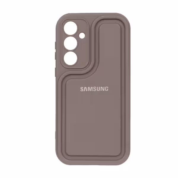 قاب Solid Case منحنی لوگو برجسته Samsung Galaxy A55 -کد3962