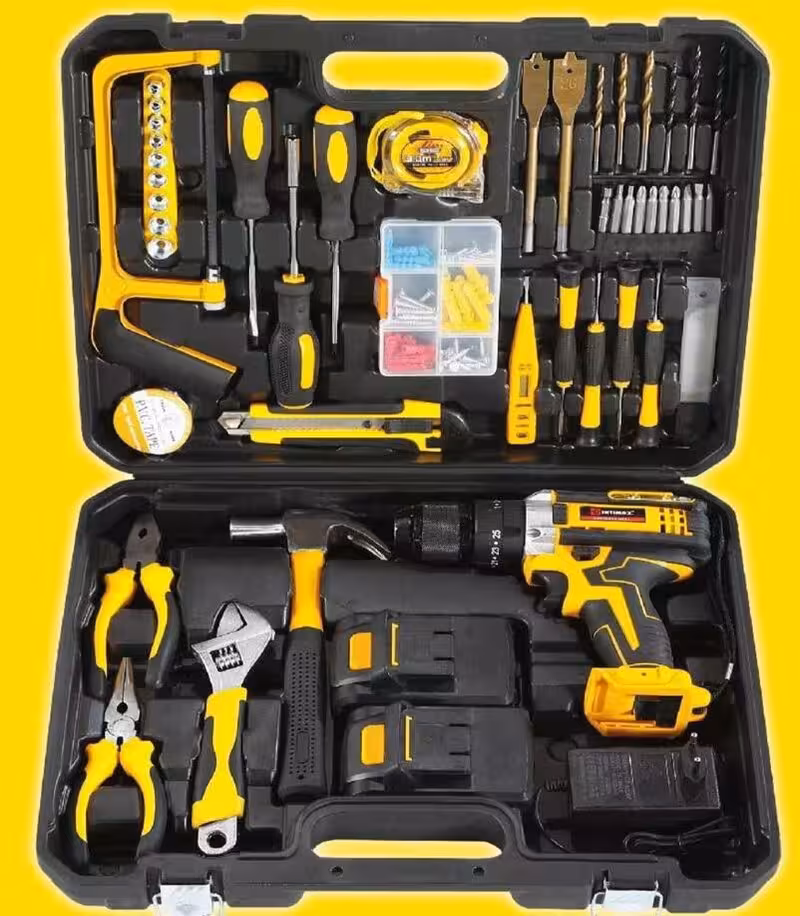 کیت دریل شارژی پیچ گوشتی شارژی 24ولتی سه نظام فلزی اینتیمکس INTIMAX مدل V24