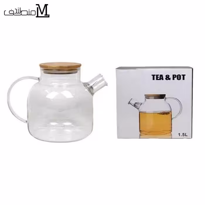 قوری پیرکس درب بامبو 1500 میلی