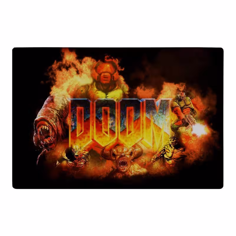 خرید و قیمت موس پد گیمینگ طرح doom کد 4195