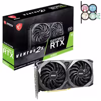 کارت گرافیک، برند MSI، مدل RTX 3060 VENTUS 2X 12G OC