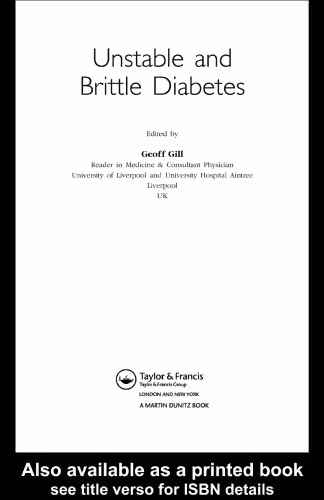 خرید و دانلود نسخه کامل کتاب Unstable and Brittle Diabetes (Advances in Diabetes)