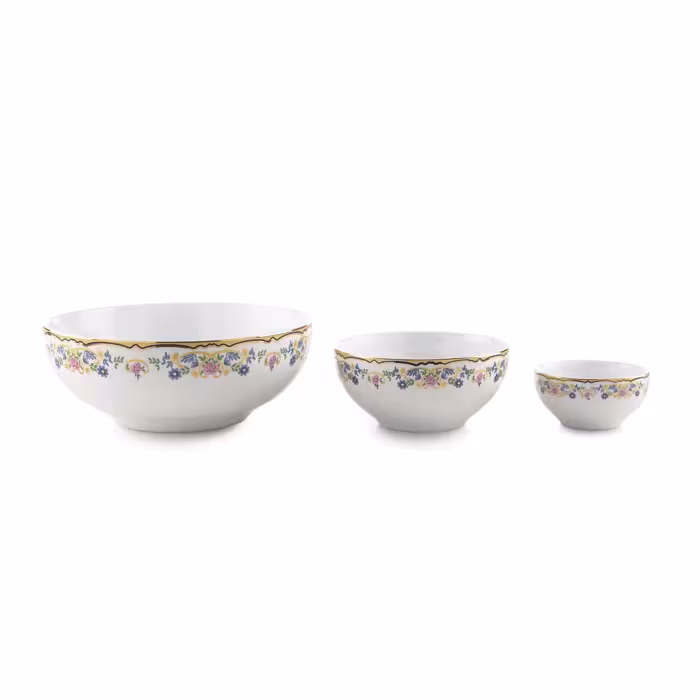 سرویس چینی زرین 6 نفره پیاله گلستان (13 پارچه)