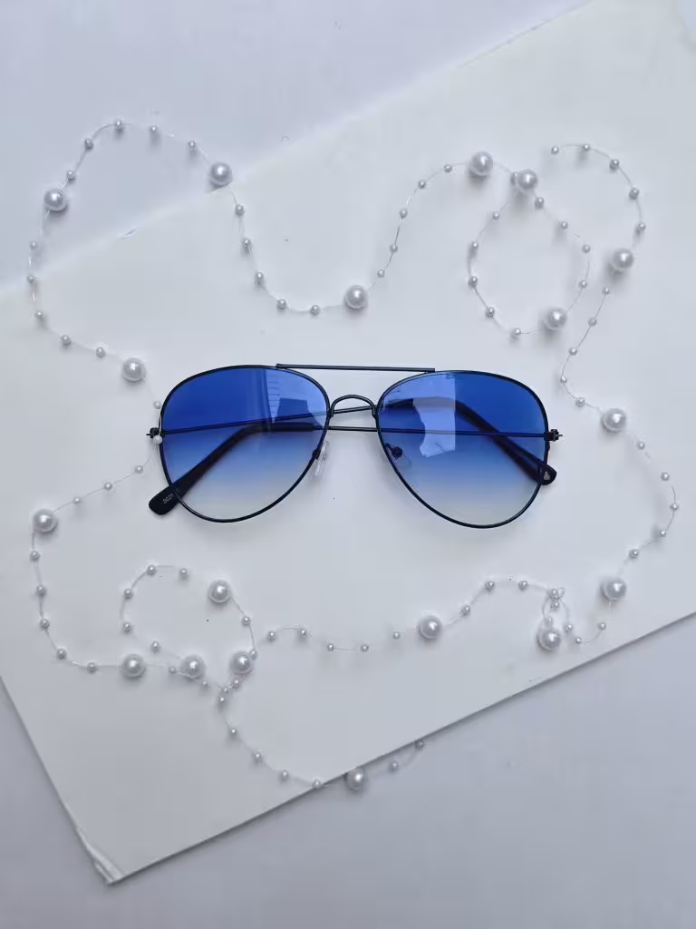 عینک آفتابی برند RayBan مردانه ترند آبي يخي اسپرت یووی 400