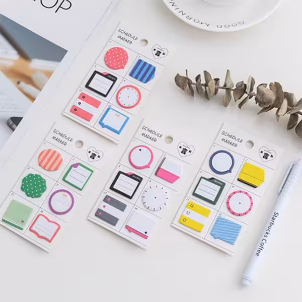 یادداشت برچسبی کوچیک زمان Schedule Marker Sticky note