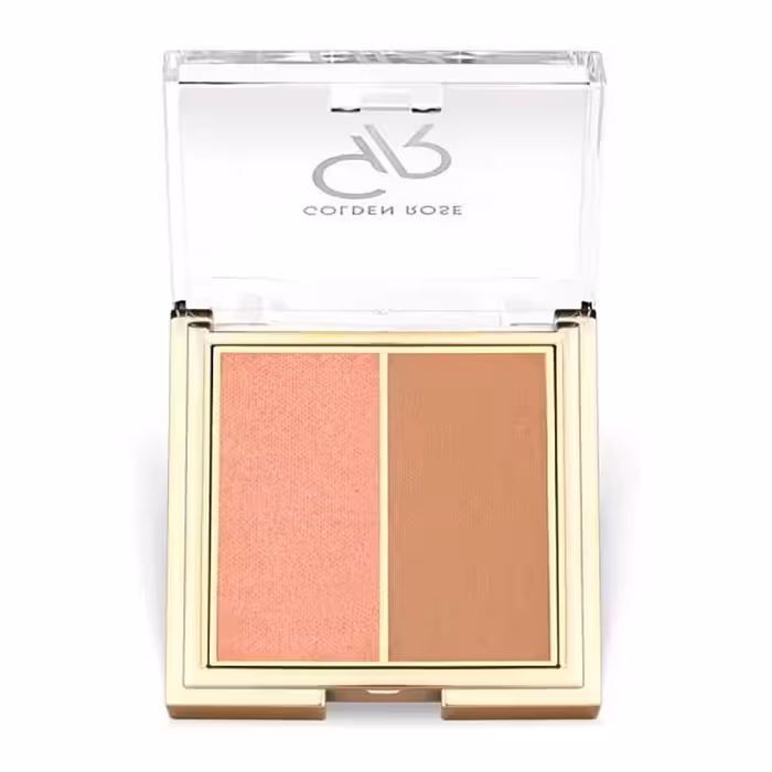 پالت رژ گونه دو رنگ گلدن رز Golden Rose مدل Iconic Blush Duo