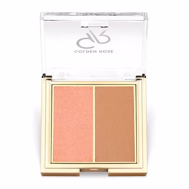 پالت رژ گونه دو رنگ گلدن رز Golden Rose مدل Iconic Blush Duo