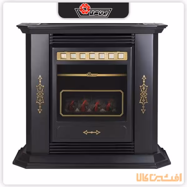 بخاری دودکش دار ایران شرق مدل 29000 (بنیامین CH290) طرح مدرن مشکی
