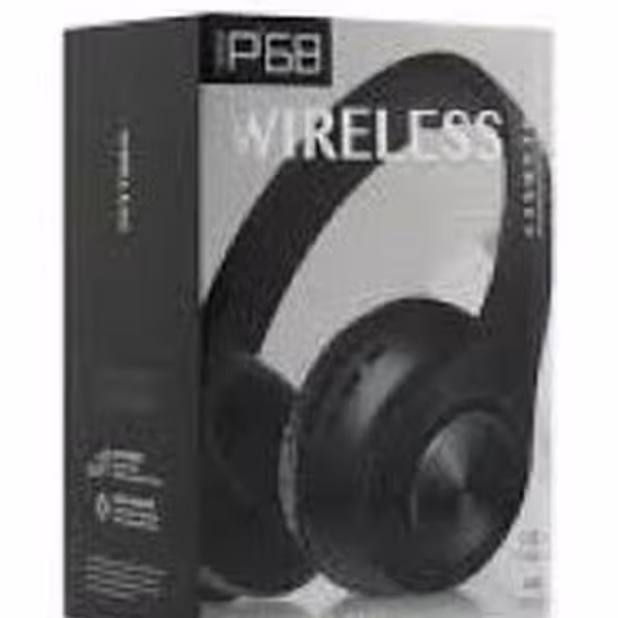 هدفون بلوتوثی WIRELESS مدل P68 رنگ مشکی
