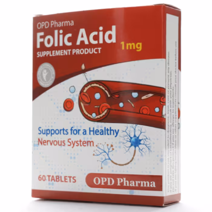 قرص فولیک اسید 1 او پی دی فارما 60 عددی - دارونت