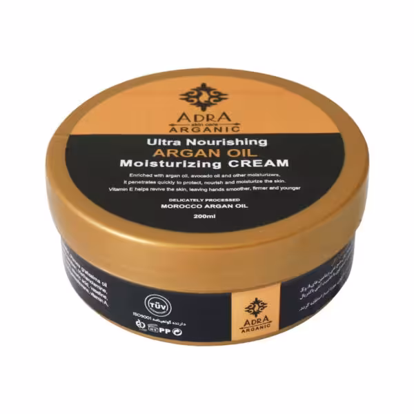 کرم کاسه ای دست و صورت آدرا حاوی روغن آرگانAdra Argan Oil Moisturizing Cream