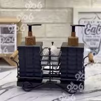 ست سینک 2قلو فلزی مشکی لیماک