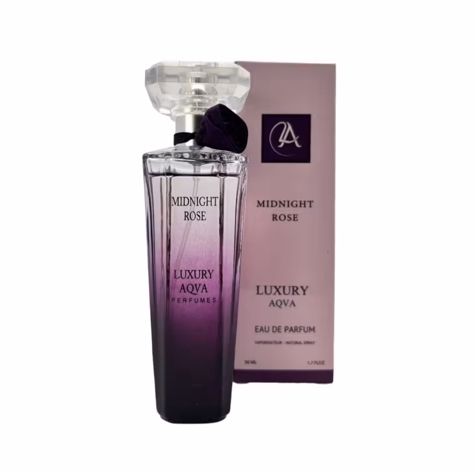 ادکلن زنانه لاکچری آکوا رایحه میدنایت رز 50ml